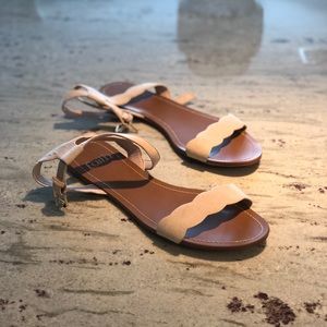 NWOT Faith nude strap sandals